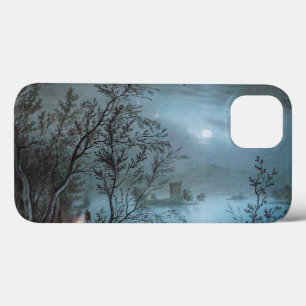 iPhone 13 COQUE PAYSAGE ROMANTIQUE NOCTURNE EN BLEU