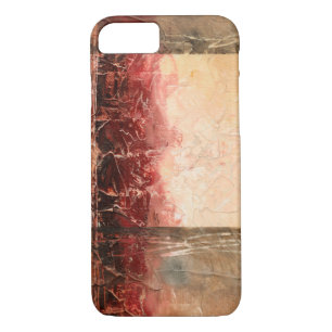 Coque iPhone 7 Paysage rouge Abstrait
