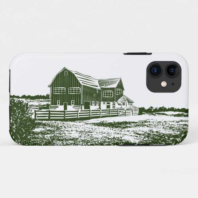Coques Case-Mate iPhone Paysage rural maison de ferme de style coupe (Dos (Horizontal))