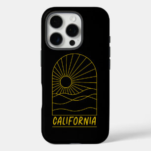 Coques iPhone 16 Pro Paysage solaire de Californie dorée