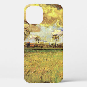 Coque iPhone 12 Paysage sous un ciel orageux par Vincent van Gogh