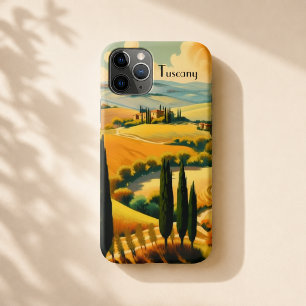 Case-Mate iPhone Case Paysage toscan vintage texte personnalisé