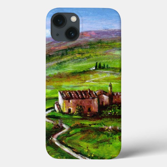 COQUES Case-Mate iPhone PAYSAGE TOSCANE AUX COLLINES VERTES (Verso)