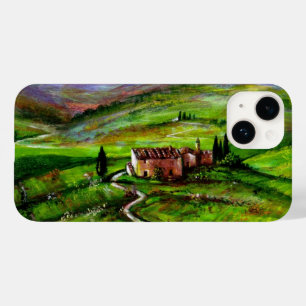 COQUE POUR iPhone 14 PAYSAGE TOSCANE AUX COLLINES VERTES