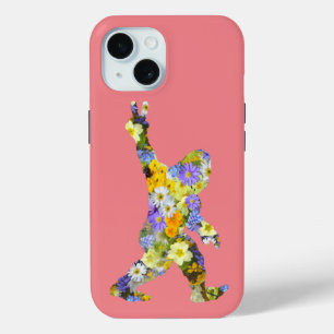 Coque Pour iPhone 15 Peace Love Floral Bigfoot