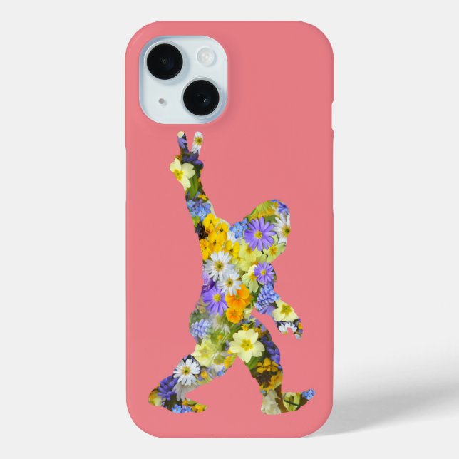 Coques Case-Mate iPhone Peace Love Floral Bigfoot (Verso)