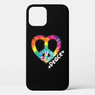 Case-Mate iPhone Case Peace Tie Dye Coeur Vintage Hippie Retro Super