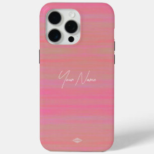 Coque iPhone 15 Pro Max Peach Watercolor Regarder Téléphone cellulaire