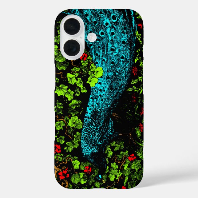 Coques Case-Mate iPhone Peacock et Butterfly de style Art nouveau néerland (Verso)
