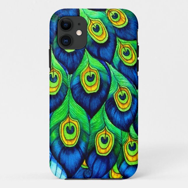 Coques Case-Mate iPhone Peacock Feathers Design (Dos)