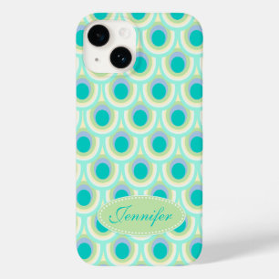 Coques Pour iPhone Peacock motif menthe aqua nom vert