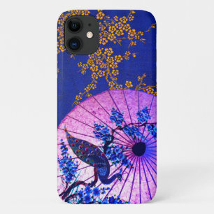 Case-Mate iPhone Case Peacock oriental parasol cerisier fleurs bleu rose