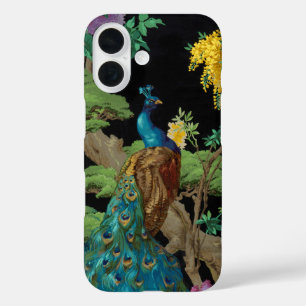 Coque Pour iPhone 16 Peacock vintage
