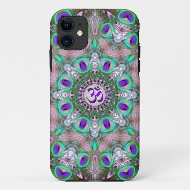 Coques Case-Mate iPhone Peacolia Purple Aum (Dos)