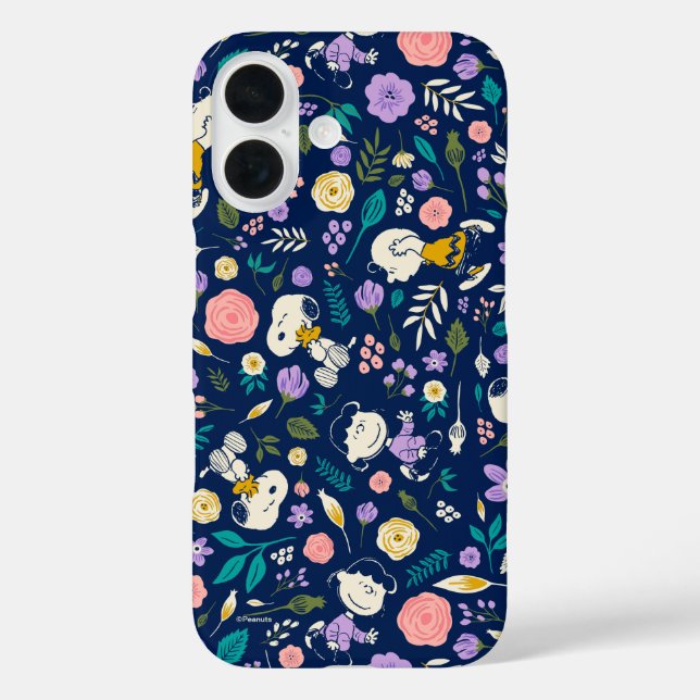 Coques Case-Mate iPhone Peanuts In Bloom Pattern (Verso)