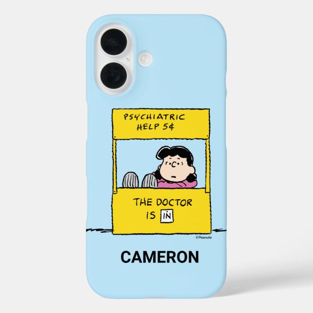 Coques Case-Mate iPhone Peanuts | Lucy & the Doctor Is In (Verso)