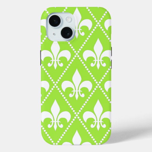Coques Case-Mate iPhone Pear Fleur de Lis (Verso)