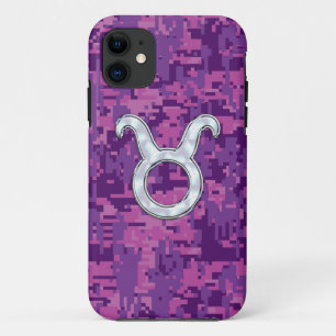 Coque Case-Mate Pour iPhone Pearl Pink Taurus Zodiac Connexion Camo numérique