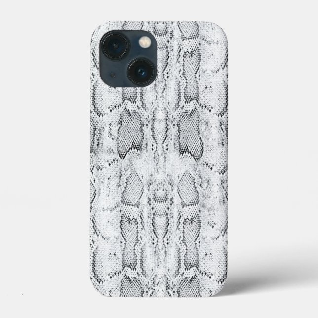Coques Case-Mate iPhone Peau blanche Python Snake Print (Verso)