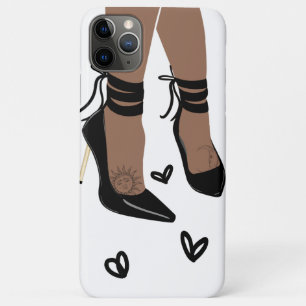 Case-Mate iPhone Case Peau brune bronzée talons foncés soleil lune girly