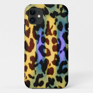 Coque iPhone 11 Peau de fourrure de poster de animal du léopard