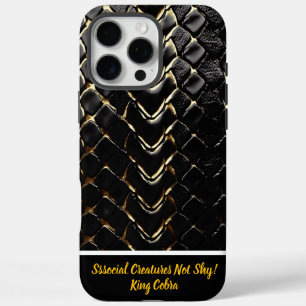 Coques iPhone 16 Pro Max Peau de serpent luisante mettant en valeur l'art d