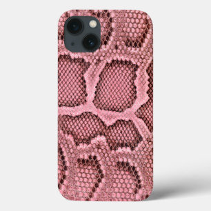Coques Pour iPhone Peau de serpent rose