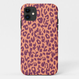 Etui iPhone Case-Mate Peau Empreinte de léopard vintage violet rose