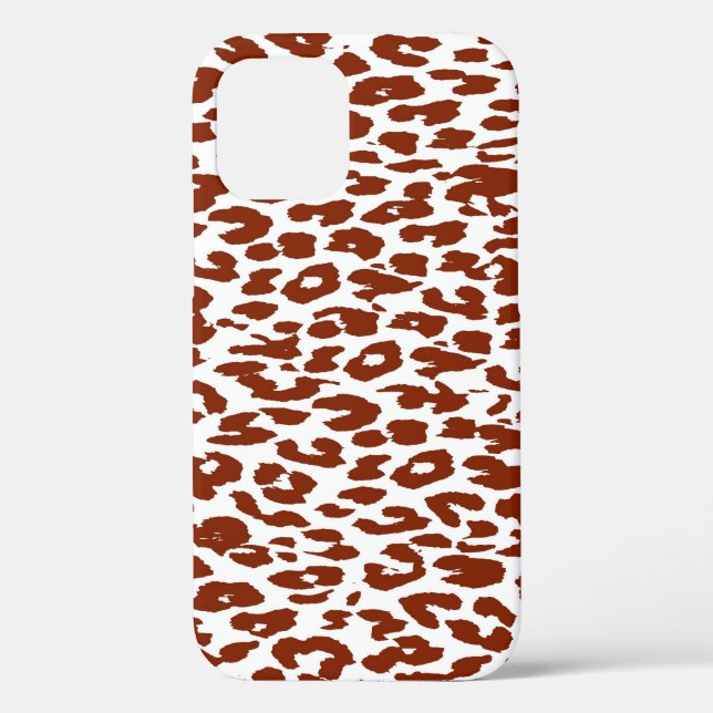 Coques Case-Mate iPhone Peau imprimée léopard marron (Verso)