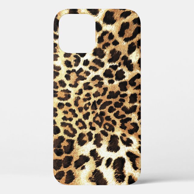 Coques Case-Mate iPhone Peaux de léopard, design motif sans soudure. (Verso)