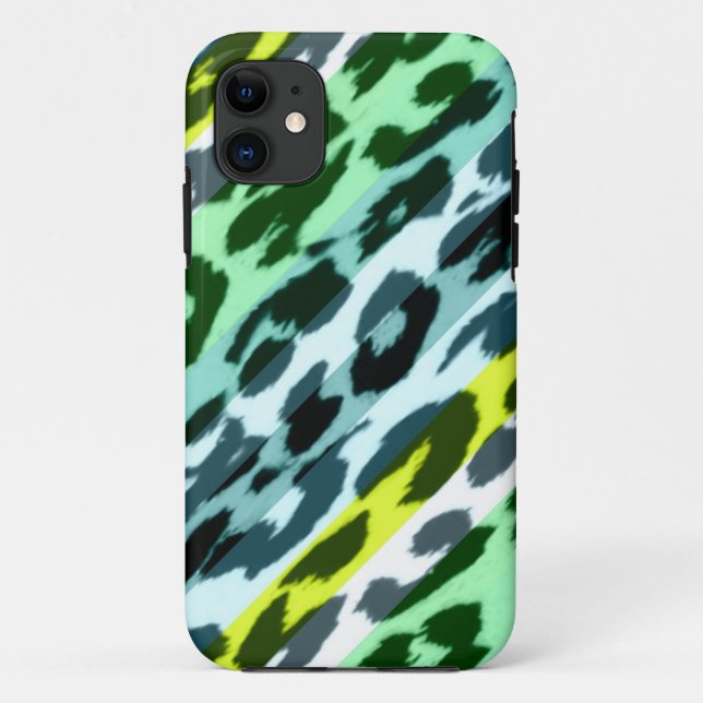 Coques Case-Mate iPhone Peaux en fourrure poster de animal d'art du léopar (Dos)