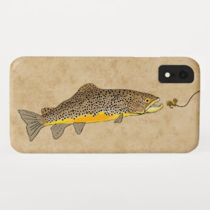 Case-Mate iPhone Case Pêche à la mouche truite Brown