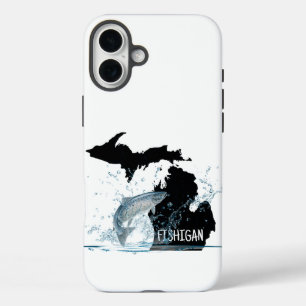 Coques iPhone 16 Plus Pêche Dans Le Michigan Big Fish