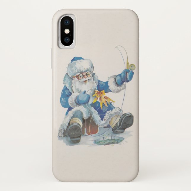 Coques Case-Mate iPhone Pêche de Père Noël (Plus d'options) - (Dos)