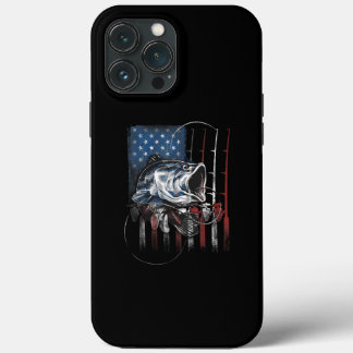 Case-Mate iPhone Case Pêche Drapeau américain Vintage Usa Basse Pêcheur