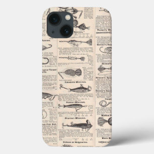 iPhone 13 Case Pêche leures Publicité Pêcheur Art