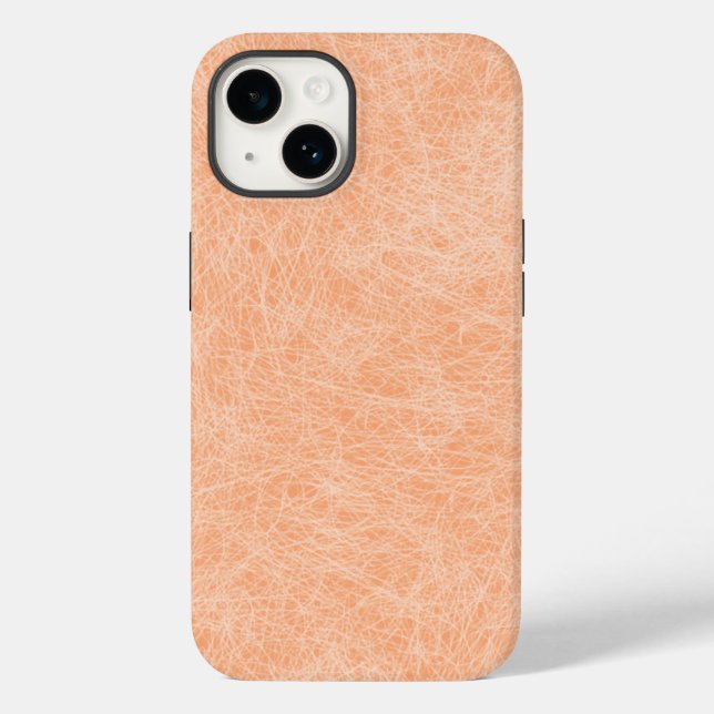 Coques Case-Mate iPhone Pêcher Fuzz Faux Cuir (Verso)