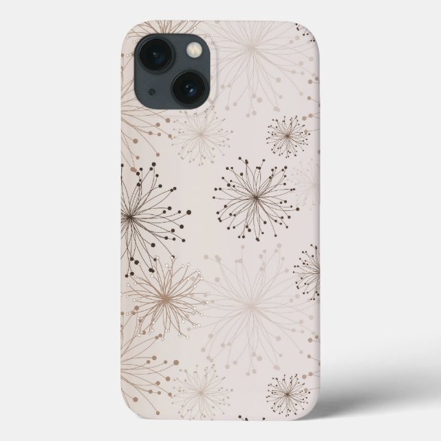 Coques Case-Mate iPhone Pêcher les fleurs Abstraites (Verso)