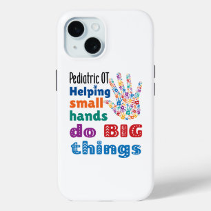 Coque Pour iPhone 15 Pediatric OT Aider les petites mains à faire de gr