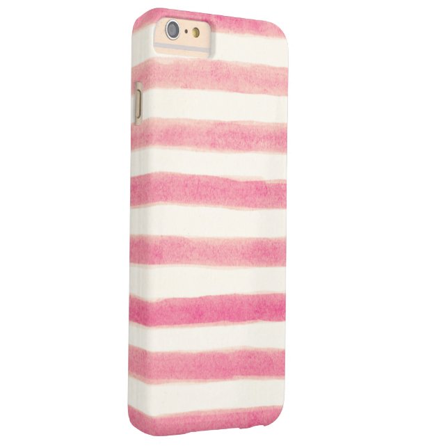 Coques Case-Mate iPhone Peint Retro rose rayures Girly (Dos/Droite)