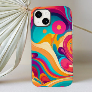 Coque Pour iPhone 14 Peinture à éclaboussure multicolore