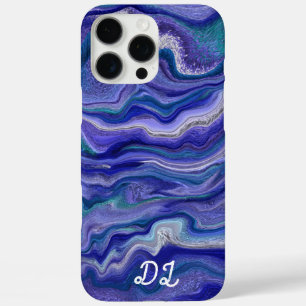 Coques iPhone 16 Pro Max Peinture à huile liquide Abstraite marbrée unique