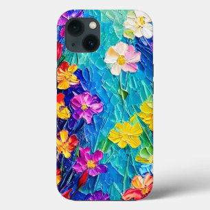 Case-Mate iPhone Case Peinture à l'huile Abstraite colorée des fleurs de