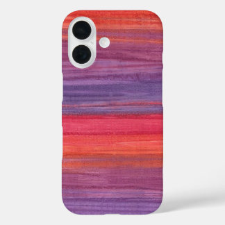 Coque Pour iPhone 16 Peinture à l'huile abstraite magenta et violet vib