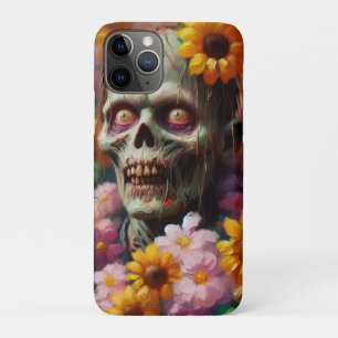 Case-Mate iPhone Case Peinture à l'huile de Zombie dans le champ de fleu