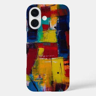 Coque Pour iPhone 16 Peinture Abstraite