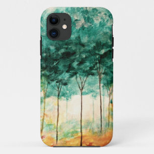 Etui iPhone Case-Mate Peinture abstraite de forêt d'arbres d'art de