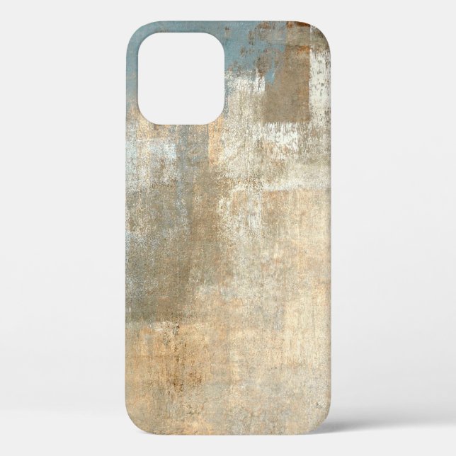 Coques Case-Mate iPhone Peinture Abstraite gris et beige abstraite, art, (Verso)