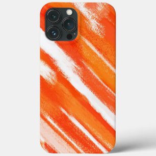 Case-Mate iPhone Case Peinture Abstraite   Orange White Abstrait Art