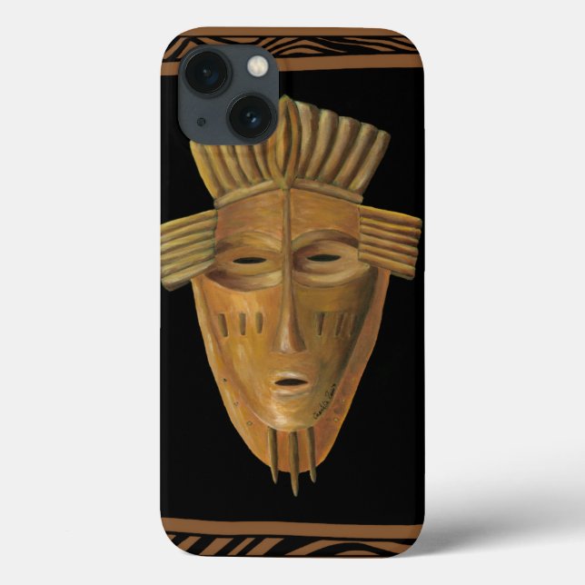 Coques Case-Mate iPhone Peinture africaine de masque par Chariklia Zarris (Verso)